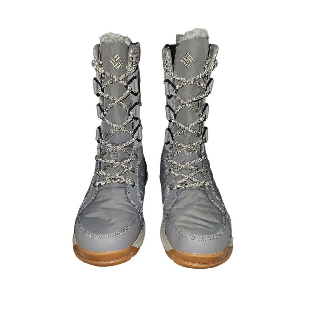Columbia Meadows Omni Heat Waterproof‎ Snow Boots Gray Women's 8 NEW